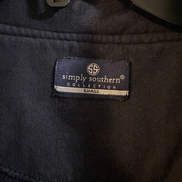 Simply Southern Whale and Mermaid Zippered Pullover- Size Small - Picture 3 of 5